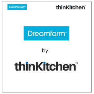 Dreamfarm Ortwo Lite - One-Handed Plastic Pepper Mill with Ceramic Grinder, Black
