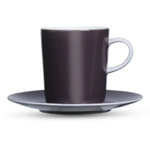 Monno Snap Espresso Cup & Saucer Cassis 150 ml, Set of 2