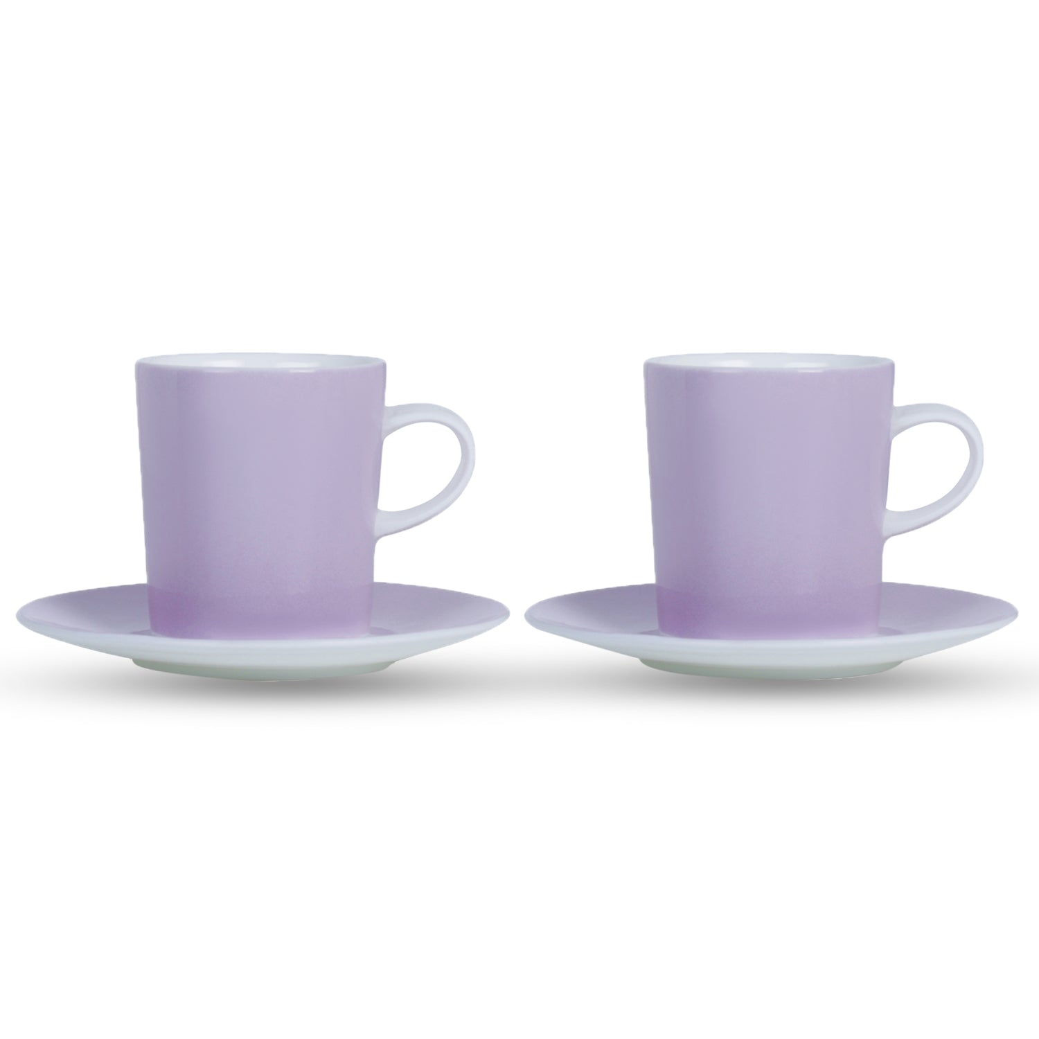 Monno Snap Espresso Cup & Saucer Lilac 150 ml, Set of 2