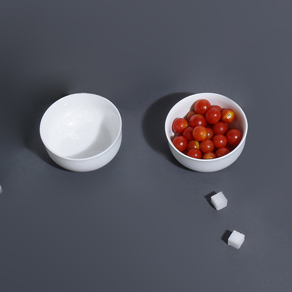 Monno 4.5" Premium 2 x 350ml Bone China Bowls for Snacks & Desserts