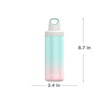 Kambukka Reno Neon Mint Stainless Steel Vacuum Insulated Water Bottle 500ml