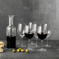 Luigi Bormioli Optima Wine Jug And Wine Glass Set Set Of 6