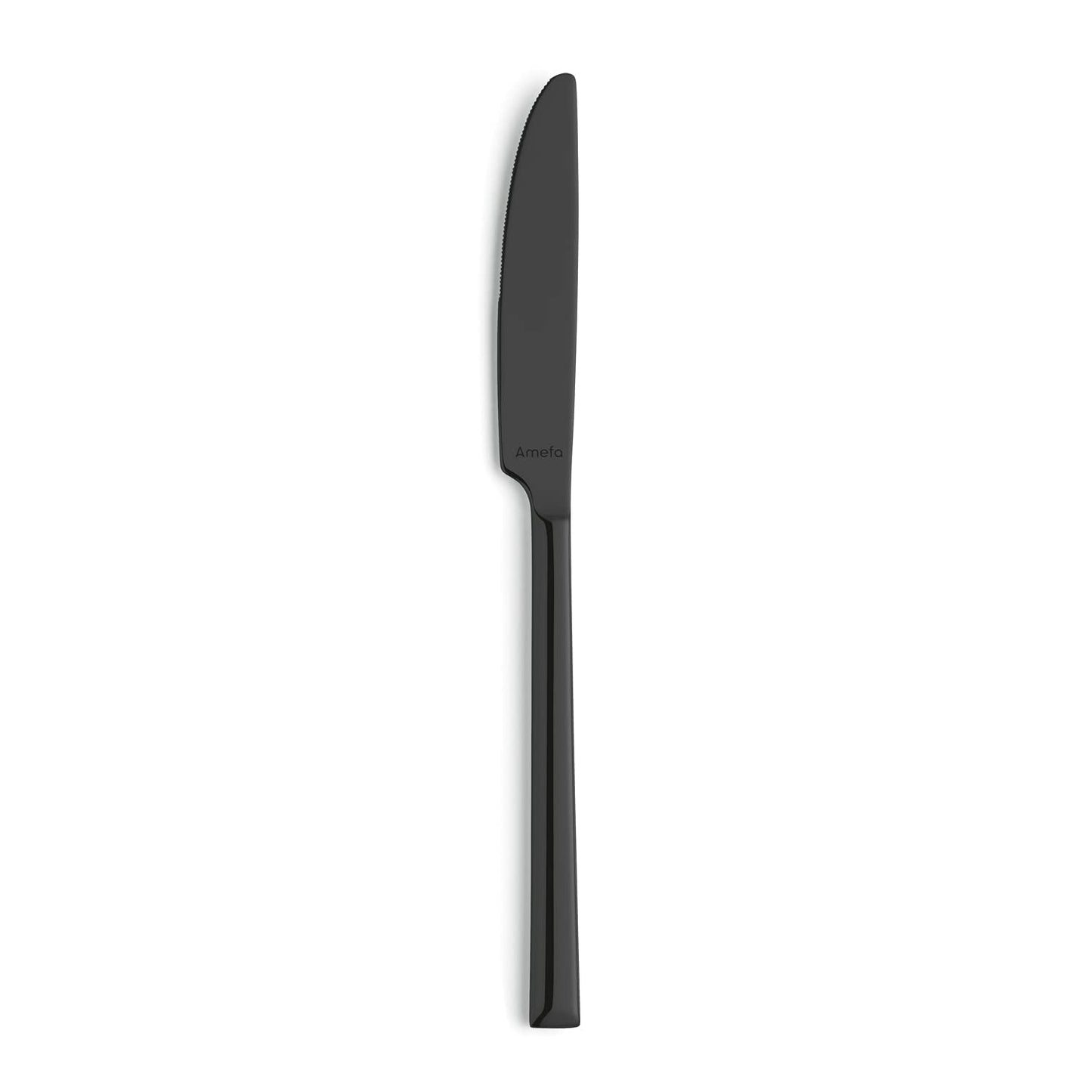 Amefa Metropole Black Stainless Steel Dinner Knife Set, 6-Pieces