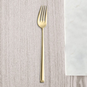 Amefa Metropole Champagne Stainless Steel Dinner Fork Set, 6-Pieces