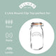 Kilner Clip Top Clear Glass Round Jar, 2000 ml