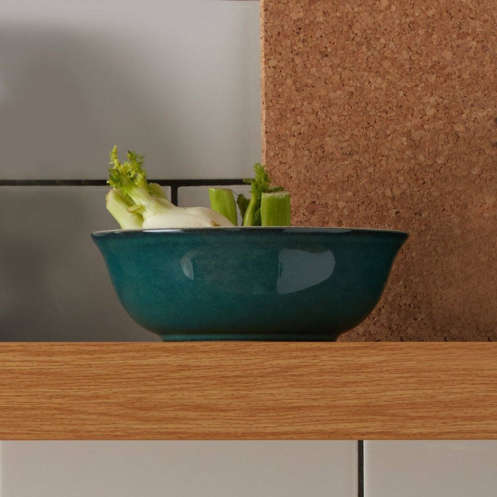 Denby 400ml Premium Handcrafted Large Shallow Bowl, Greenwich