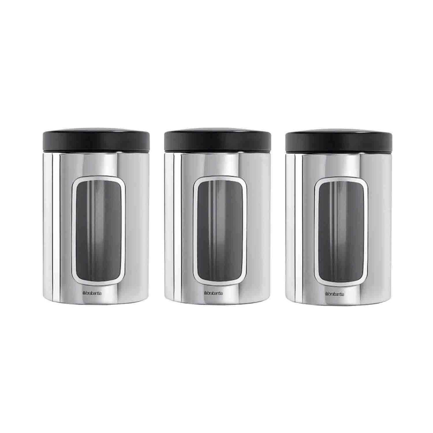 Brabantia Window Food Containers, Set of 3, 1.4 litre