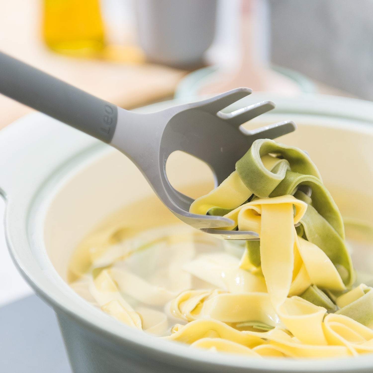 Berghoff Leo 12 25 Nylon Pasta Spoon Grey - 1