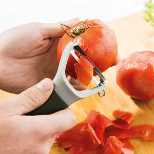BergHOFF Leo Stainless Steel Serrated Y-Peeler, Grey