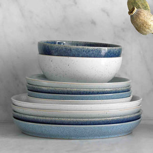 Denby Studio Blue Coupe Dinner Plate, Set of 4