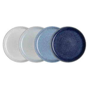 Denby Studio Blue Coupe Dinner Plate, Set of 4