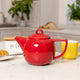 London Pottery Red Ceramic Geo Teapot, 900ml