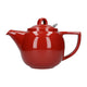 London Pottery Red Ceramic Geo Teapot, 900ml