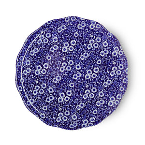 Burleigh Blue Calico Cake Plate, 28cm
