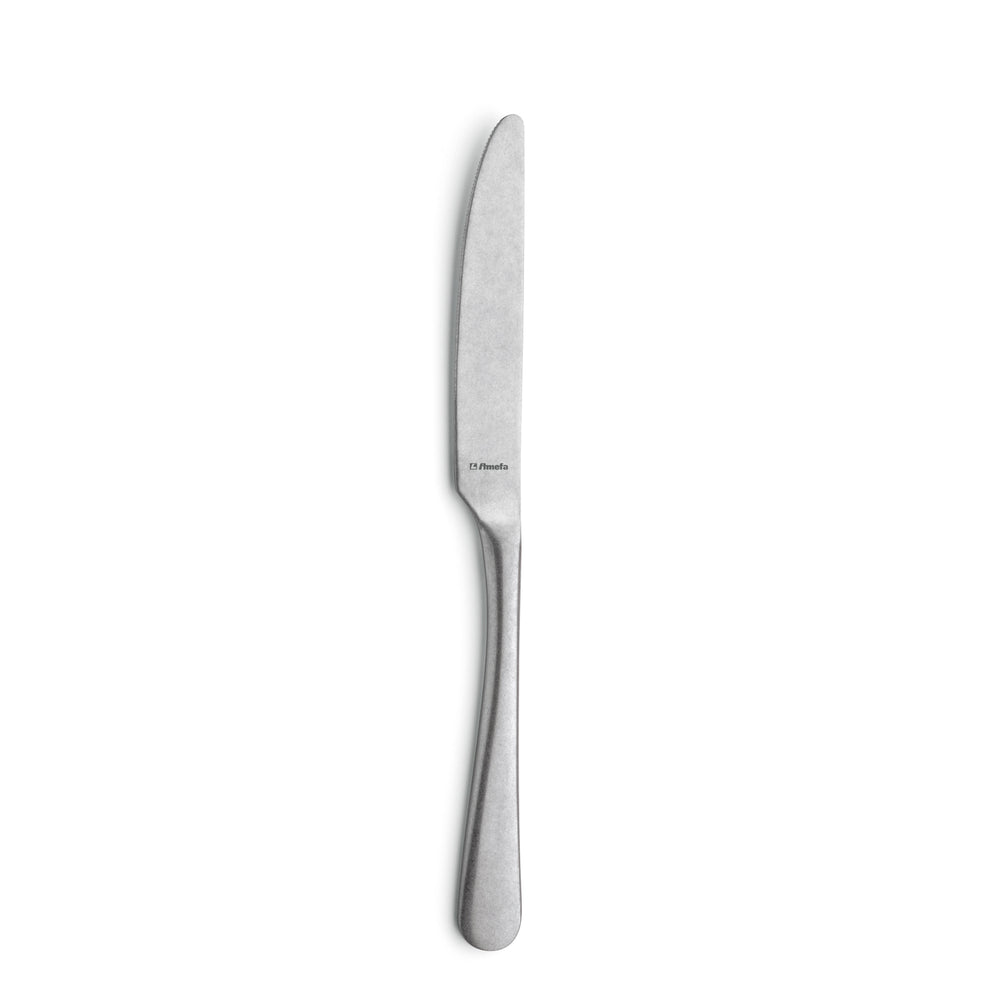 Amefa Stonewash 18/0 Premium Stainless Steel Dinner Knives Set of 12, 11.8 Inch, Rustproof Dining Flatware, Austin Series