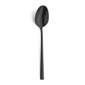 Amefa Metropole Black Stainless Steel Dinner Spoon Set, 6-Pieces