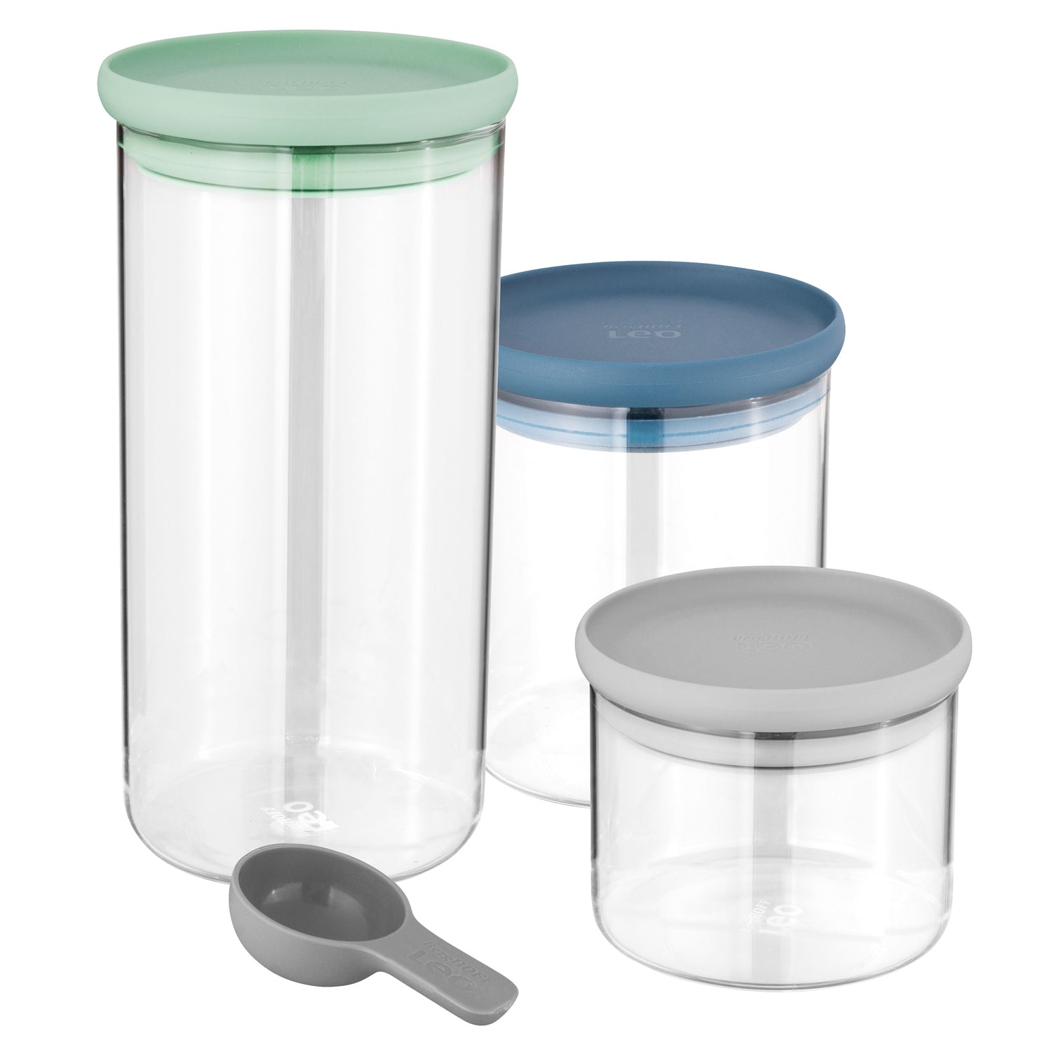 Premium Leo Glass Food Containers Set of 3 - 2