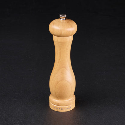 Cole & Mason Beech Capstan Precision Pepper Mill, 200 mm