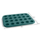 Jamie Oliver Non-stick Mini Muffin Tray - 24 Holes (Atlantic Green)