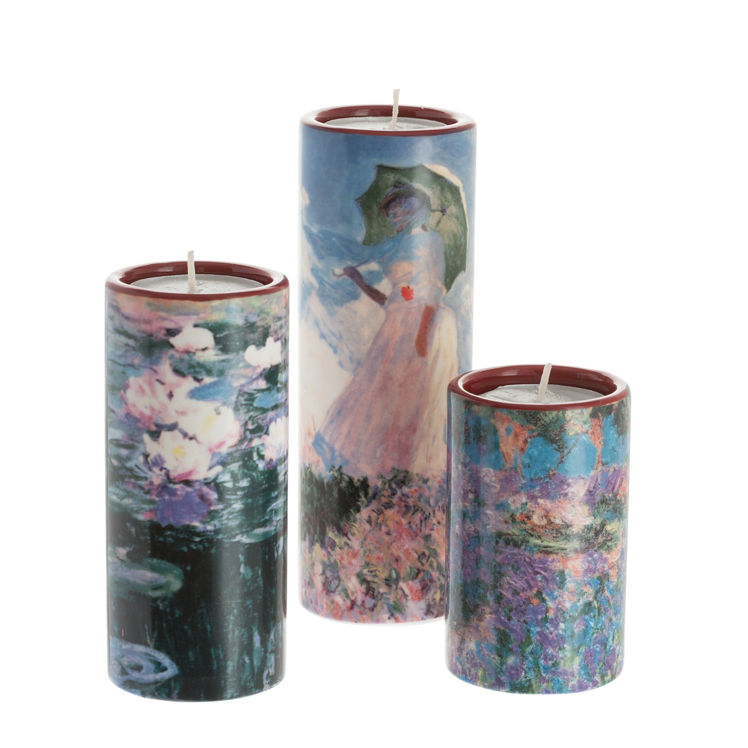 John Beswick Monet Tealight Holders Set, Set of 3