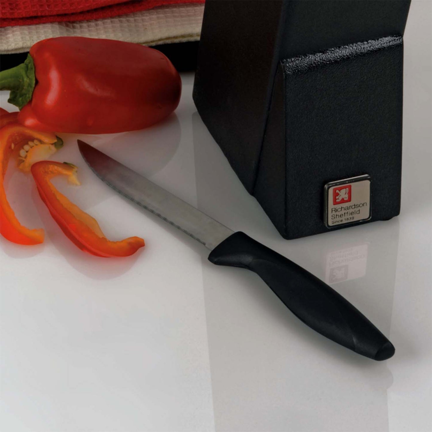 Richardson Sheffield Laser Cuisine Stainless Steel Knife Block, Set of 6