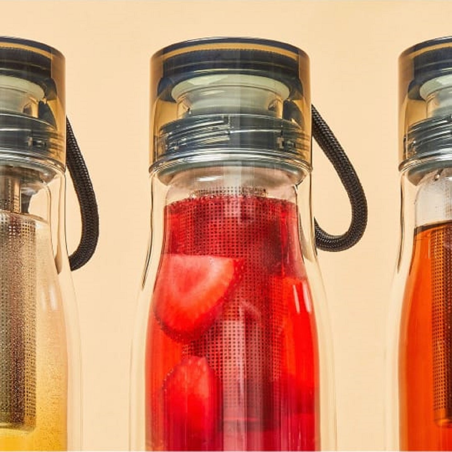 Zoku Glass Core Bottle With Tea Infuser 475ml | Tea Infuser Flask