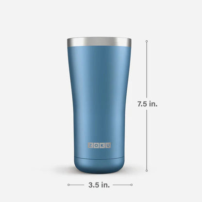Zoku 3in1 Stainless Steel Tumbler, 600 ml - Blue