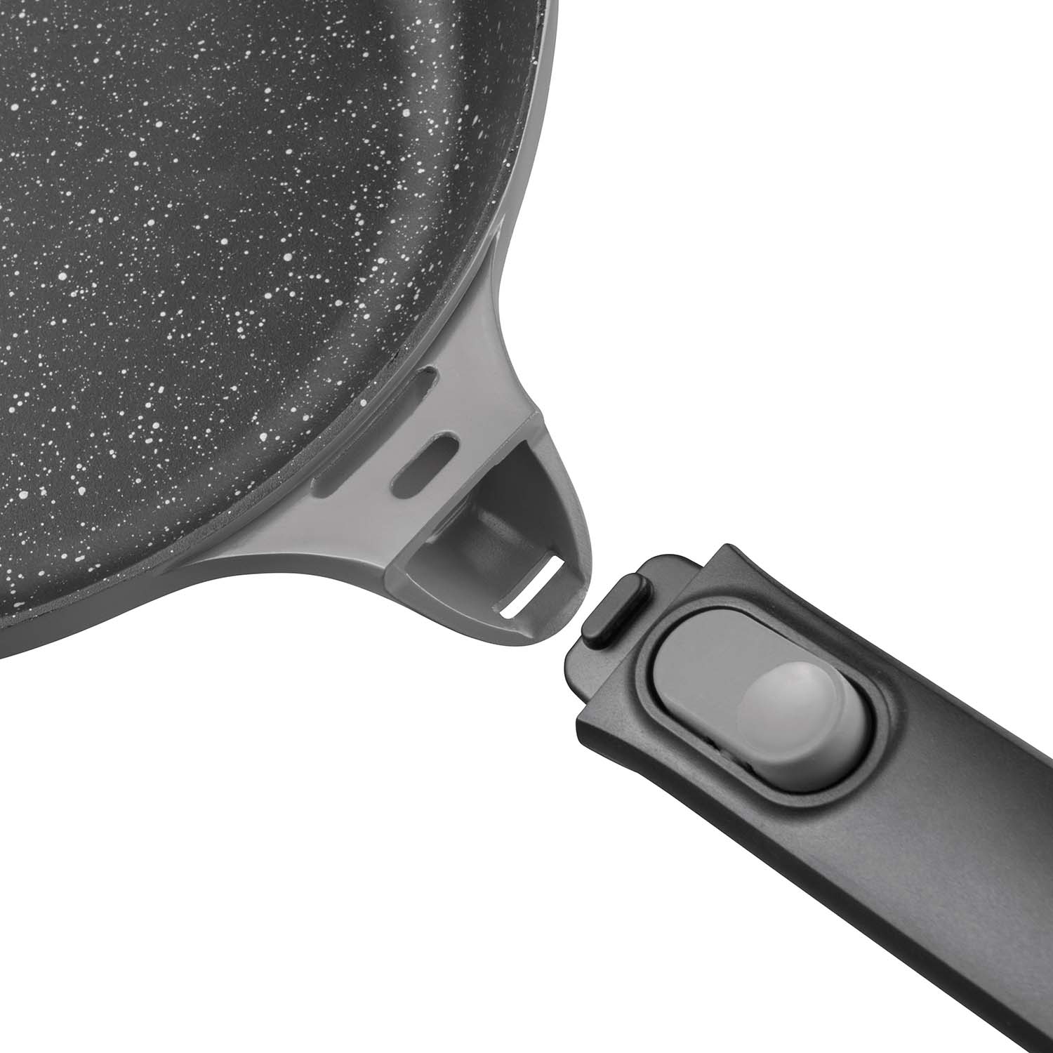 BergHOFF Gem Square Grill Pan with Detachable Handle, 28 cm - Grey